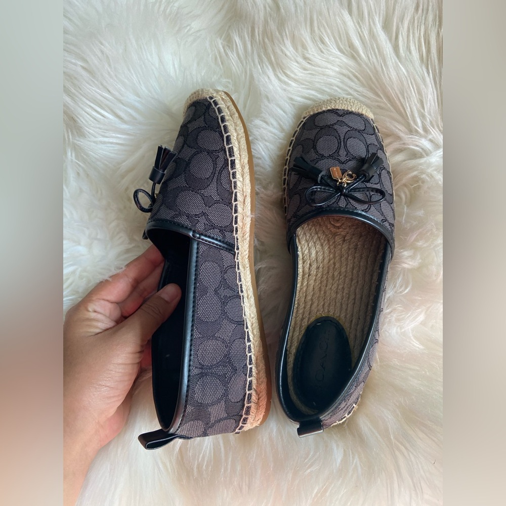 Coach logo espadille women’s size 8B - Picture 2 of 10